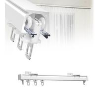 2mm Thick White Aluminum Ceiling k 1m6m Hidden Mount Room Divider System for Living Room & Shower Durable & Stylish Easy Installation Modern Aesthetic