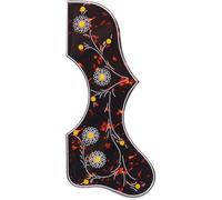 2mm Thickened Self-Adhesive Acoustic Guitar Pickguard for Gibson J200/SJ200 Style - Durable Scratch-Resistant Replacement Guard Plate (Brown)