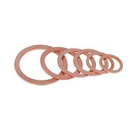 2mm Thickness M4 5 6 7 8 10 12 14 15 16 17 18 20 21 22 24 25 26mm Copper Washer Solid Gasket Sump Plug Oil Seal 10pcs (Size : 24x32x2mm)