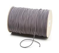 2mm Thin Fine Round Elastic Cord for Sewing DIY, Arts & Crafts, Beading, Haberdashery & Clothing Accessory Premium Quality Made in UK (Grey, 250 Metres on a Roll)