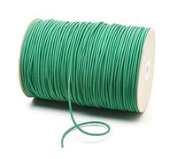 2mm Thin Fine Round Elastic Cord for Sewing DIY, Arts & Crafts, Beading, Haberdashery & Clothing Accessory Premium Quality Made in UK (Emerald Green, 250 Metres on a Roll)