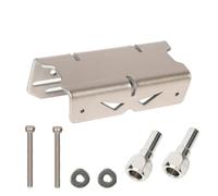 2MM Titanium Front Bumper Shock Absorb Protector for RC Car Arrma 1/8 Typhon 6S V5&TLR,Thick Front Shock Guards Cover Armor AR330492,Bump Absorb with Two Titanium Shock Towers-Titanium B