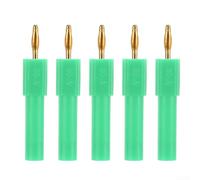 2mm to 4mm Banana Adapter 5pcs Brass Connector(green)