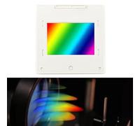 2mm Transmission Diffraction Grating Sheet 50x50mm PET for Spectroscopy Teaching Experiment, Optical Physics Demonstration, Laboratory Spectral Analysis, 80/300(300lines/mm)