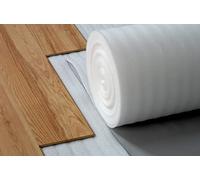 2mm White Foam Underlay for Any Laminate/Real Wood Floor - 1m x 10m (10m2 Roll Size) - Acoustic Flooring Underlay