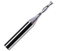 2mm x 15mm Flute x 1/4" Shank Solid Carbide Spiral 2 Flute Up Cut Router Bit for Wood, Hard Wood, PVC & Acrylic (2mm x 15mm Flute)