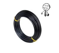 2mm x 20m aluminum craft wire,crafting bendable metal modelling flexible wire weaving,anodized aluminum wire for hobby craft,sculpting,jewelry making,skeleton,floral making-black