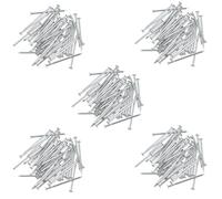 2mm x 60mm Round Headed Wire Nails for Concrete Brick Wood 225pc Zinc Plated