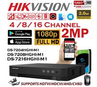 2MP Smart CCTV DVR Recorder 4 8 16 Channel AHD 1080P Video HD VGA HDMI BNC UK