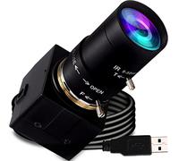 2MP Varifocal Webcam 10X Optical Zoom Camera,5-50mm Vari-focus Webcamera with Cmos OV2710 Image Sensor,High Speed 480P@100fps Zoom Webcam,Plug&Play USB2.0 Web Camera for Windows/Linux/Raspberry Pi,etc