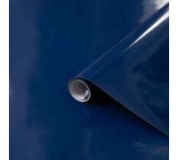 d-c-fix Vinyl wrap Navy Blue Gloss Plain 45 cm x 2 m - Sticky Back Plastic roll for Furniture, Kitchen & cupboards - Contact Paper Sticker self Adhesive Film
