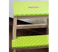 2mX45cm POLKA DOT LIME GREEN WHITE SPOTS VINYL DCFIX STICKY BACK PLASTIC FABLON