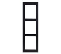 2N Surface Installation Frame for 3 Modules - Black