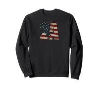 2nd Amendment Patriotic Gun Owner American Flag Rifle Sweatshirt