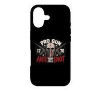 2nd Amendment Pro Gun Anti Idiot Shirt Vintage USA Flag Case for iPhone 17