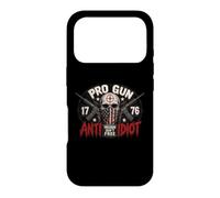 2nd Amendment Pro Gun Anti Idiot Shirt Vintage USA Flag Case for iPhone 17 Pro