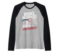 2nd Amendment Pro Gun Rights Conservative Student Raglan Baseball Tee