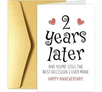 2nd Anniversary Card for Him & Her - Funny Cotton Anniversary Card Gifts for Couple