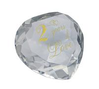 2nd Anniversary Crystal Gifts for Husband Wife Boyfriend or Girlfriend, Cute 2 Year Wedding Anniversary Unique Romantic Gifts for Her or Him Funny Two Year Anniversary Marriage Presents for Couple