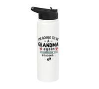 2nd Baby Announcement I’m Going to Be a Grandma Again 2027 Stainless Steel Insulated Water Bottle