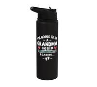 2nd Baby Announcement I’m Going to Be a Grandma Again 2027 Stainless Steel Insulated Water Bottle