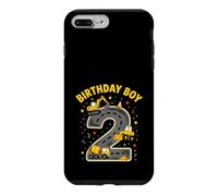 2nd Birthday Boy Construction Excavator Truck Case for iPhone 7 Plus/8 Plus
