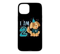 2nd Birthday Boy Dog Puppy Children I'm 2 Case for iPhone 15 Plus