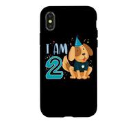2nd Birthday Boy Dog Puppy Children I'm 2 Case for iPhone X/XS