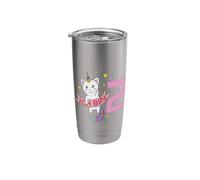 2nd Birthday I am 2 Years Cat Unicorn Stainless Steel Insulated Tumbler