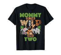2nd Birthday Zoo Safari Jungle Mommy Of The Wild and Two T-Shirt