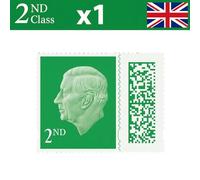 2nd Class Stamp (1 Pack) - Genuine Barcoded Self-Adhesive UK Letter Postage - Official 2nd Class Postage Stamp (Total 1) | UK BEST SELLERS