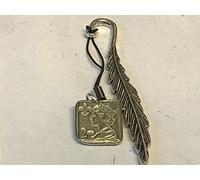 2nd Class Stamp TG136 Made From Fine English Pewter On a FEATHER Bookmark POSTED BY US GIFTS FOR ALL 2016 FROM DERBYSHIRE UK