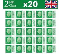 2nd Class Stamps (20 Pack) - Genuine Barcoded Self-Adhesive UK Letter Postage - Official 2nd Class Postage Stamps (Total 20) | UK BEST SELLERS