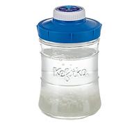 2nd Fermentation Bottle with Blue Lid for Storing and Drinking Milk & Water Kefir (900 ml)