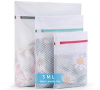 2nd Gen Honeycomb Mesh Laundry Bags for Delicates with Zipper, Lingerie Bags for Washing Delicates