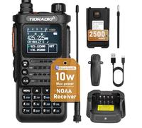 (2nd Gen) TIDRADIO TD-H8 10W Ham Radio Transceiver, Bluetooth Programming Amateur Radio, Dual Band VHF/UHF Walkie Talkies for Adults, USB-C Charging 2500mAh Battery Portable Two Way Radio-1 Pack