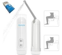 [2nd Generation] Portable Travel Bidet by GUSTYLE, IPX6 Waterproof Electric Bidet Sprayer with Automatic Decompression Film and Nozzle 180 Degree Adjustment (140ml)