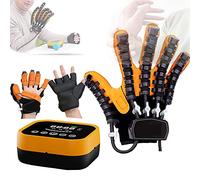 2nd Generation Rehabilitation Robot Gloves Finger Training Stroke Hand Splint Both Hands Restorey Exercise Equipment(Size:S code,Color:left hand) (Right Hand XLcode)