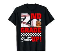 2nd Grade Batter Up Students Baseball Back to School Boy Kid T-Shirt