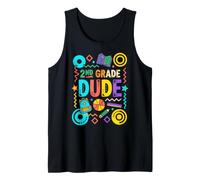 2nd Grade Dude Back to School Boy Student Sports Lover Tank Top