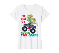 2nd Grade for Boys First Day of Second Grade Back to School Value Graphic T-Shirt, Women, White, L