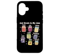 2nd Grade Is My Jam Cute Teacher Student Back to School Case for iPhone 16