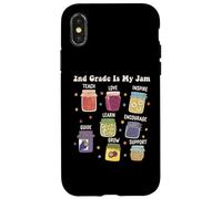 2nd Grade Is My Jam Cute Teacher Student Back to School Case for iPhone X/XS