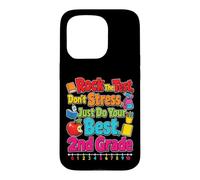 2nd Grade Rock The Test Don't Stress Testing Season Case for iPhone 15 Pro