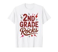 2ND Grade Rocks First Day Band Teacher Besties Autograph T-Shirt