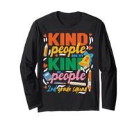2nd Grade Squad Teacher Kind People are My Kind of People Long Sleeve T-Shirt