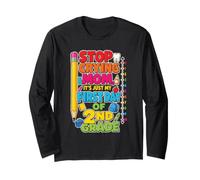 2nd Grade Stop Crying Mom First Day of School Funny Kids Long Sleeve T-Shirt