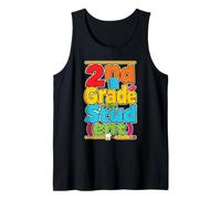 2nd Grade Stud (ent) Second Grader Funny First Day Tank Top