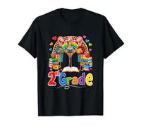 2nd Grade Three Cute Flamingos Back to School Colorful T-Shirt