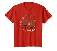 2nd Grade Tribe: School Spirit for Young Learners T-Shirt, Kids, Red, 6 Years